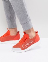 Calvin Klein - Ron - Sneakers in tessuto a rete - Bianco