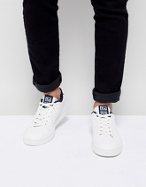 Blend - Sneakers in pelle sintetica con logo - Bianco