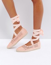 ASOS JARROW - Espadrillas stringate alla gamba - Arancione