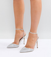 ASOS - PHARAOH - Scarpe da sposa decorate a pianta larga con tacco alto - Crema