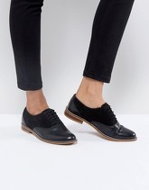 ASOS - MAKE UP - Scarpe piatte in pelle - Nero