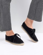 ASOS - JADIRA - Espadrilles stringate - Nero