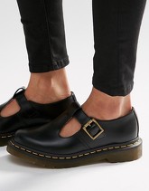 Dr Martens - Core Polley - Scarpe piatte con cinturino a T - Nero