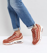 Nike - Air Max 95 - Sneakers in velluto pesca polvere - Arancione