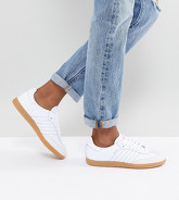 adidas Originals - Samba - Sneakers bianco sporco con bordi in pelle sintetica effetto rettile - Bianco