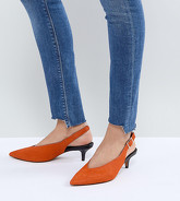 ASOS - SAFARI Premium - Scarpe in pelle con tacchetti a spillo - Arancione