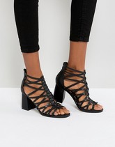 ASOS - THISTLE - Sandali con tacco largo - Nero