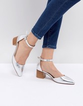 ASOS -TAIYA - Scarpe a punta con tacco - Argento