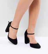 ASOS DESIGN - Pocket - Scarpe a pianta larga con tacco - Nero