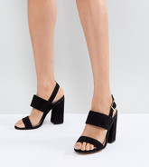 ASOS - HUSTLE - Sandali con tacco - Nero