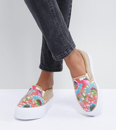 ASOS DESIGN - Dana - Scarpe di tela ricamate - Multicolore