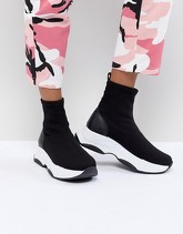 ASOS DESIGN - Drill - Sneakers a calzino - Nero