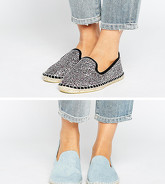 ASOS - JEANIE - Confezione da due paia di espadrillas - Multicolore