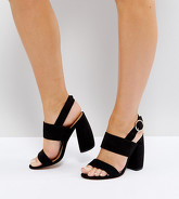 ASOS - HEALEY - Sandali con tacco a pianta larga - Nero