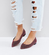 ASOS - LACEY - Ballerine comode a punta - Rosa