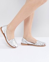 Boohoo - Sandali metallizzati intrecciati - Argento