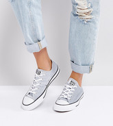 Converse Chuck Taylor Ox - Scarpe da ginnastica grigie in velluto - Grigio