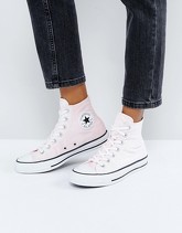 Converse - All Star Chuck Taylor - Top Scarpe da ginnastica rosa alte in velluto - Rosa