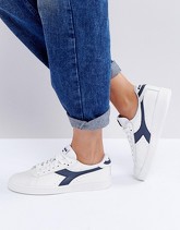 Diadora - Game - Scarpe da ginnastica basse bianco e blu - Bianco