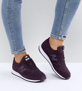 New Balance - 420 - Sneakers bordeaux scamosciato con trafori - Rosso