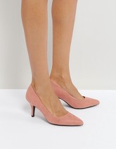 Qupid - Scarpe a punta con tacco medio - Rosa