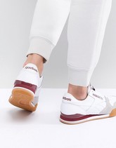 Reebok Classic - Phase 1 Pro - Sneakers bianche e rosse - Bianco