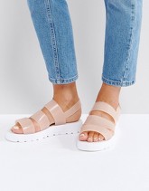 ASOS - FROU - Sandali piatti di gomma - Beige