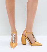 ASOS - PEACOCK - Scarpe decorate con tacco alto - Giallo