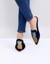 ASOS DESIGN - Mauritius - Sabot - Navy