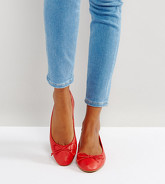ASOS - LIBRA - Ballerine - Rosso