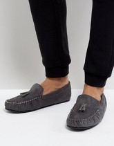 ASOS - Pantofole grigie con interno in montone sintetico - Grigio