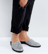 Monki - Sabot metallizzati con glitter - Argento