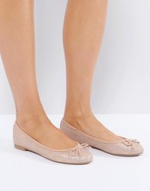 New Look - Ballerine metallizzate effetto pelle di serpente - Rosa