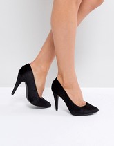New Look - Décolleté in velluto con tacco - Nero