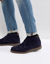 Pier One - Caldi desert boots blu navy scamosciati - Navy