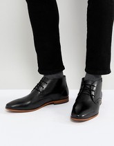 Pier One - Desert boots neri in pelle - Nero