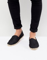 ASOS - Espadrillas nere in tessuto a rete - Nero