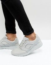 ASOS - Scarpe da ginnastica grigie in camoscio sintetico con pannelli in gomma - Grigio