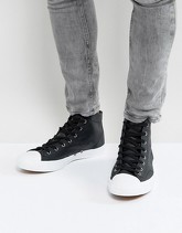 Converse Jack Purcell - 157707C - Scarpe da ginnastica di tela nere in pelle - Nero