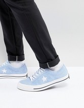 Converse One Star - Ox - Scarpe di tela blu 159768C - Blu