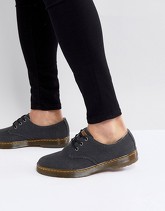 Dr Martens - Delray - Scarpe con 3 paia di occhielli in tela pesante - Nero