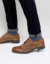 Frank Wright - Scarpe brogue in pelle color cuoio - Cuoio