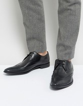 Frank Wright - Scarpe brogue a coda di rondine di pelle nere - Nero