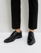 Moss London - Scarpe in pelle zigrinata - Nero