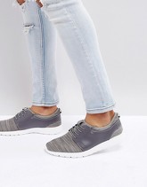 New Look - Scarpe da running in maglia grigie - Grigio