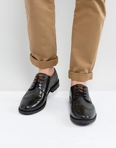 Original Penguin - Baxter - Scarpe brogue in pelle nera - Nero