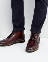 Original Penguin - Creasy - Stivaletti brogue bordeaux - Rosso