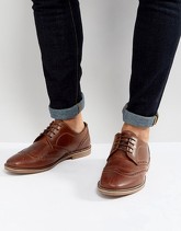 Red Tape - Scarpe brogue in pelle color cuoio - Cuoio