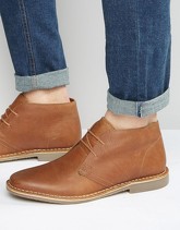 Red Tape - Desert boots in pelle color cuoio - Cuoio