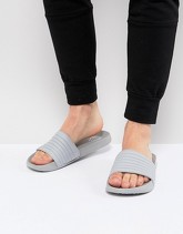 River Island - Slider trapuntate grigie - Grigio